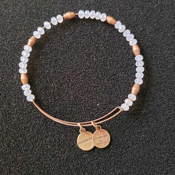 Alex and Ani Jewelry - Alex and Ani Copper Beaded Charm Bracelet  Adjustable Bangle Express Yourself